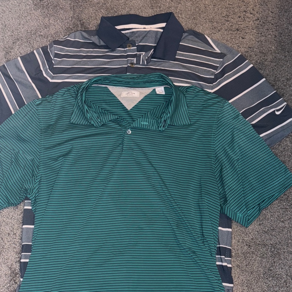 Golf Polo’s - Green and Navy